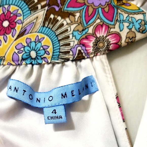 Antonio Melani Maxi Halter Floral Dress size 4 - Picture 4 of 8